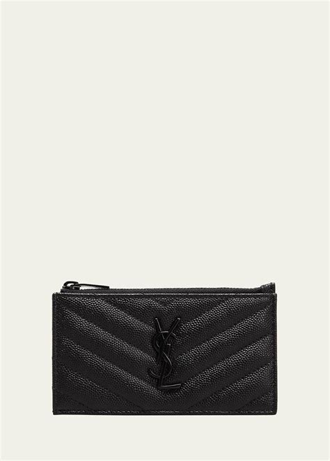 ysl zipped card case.